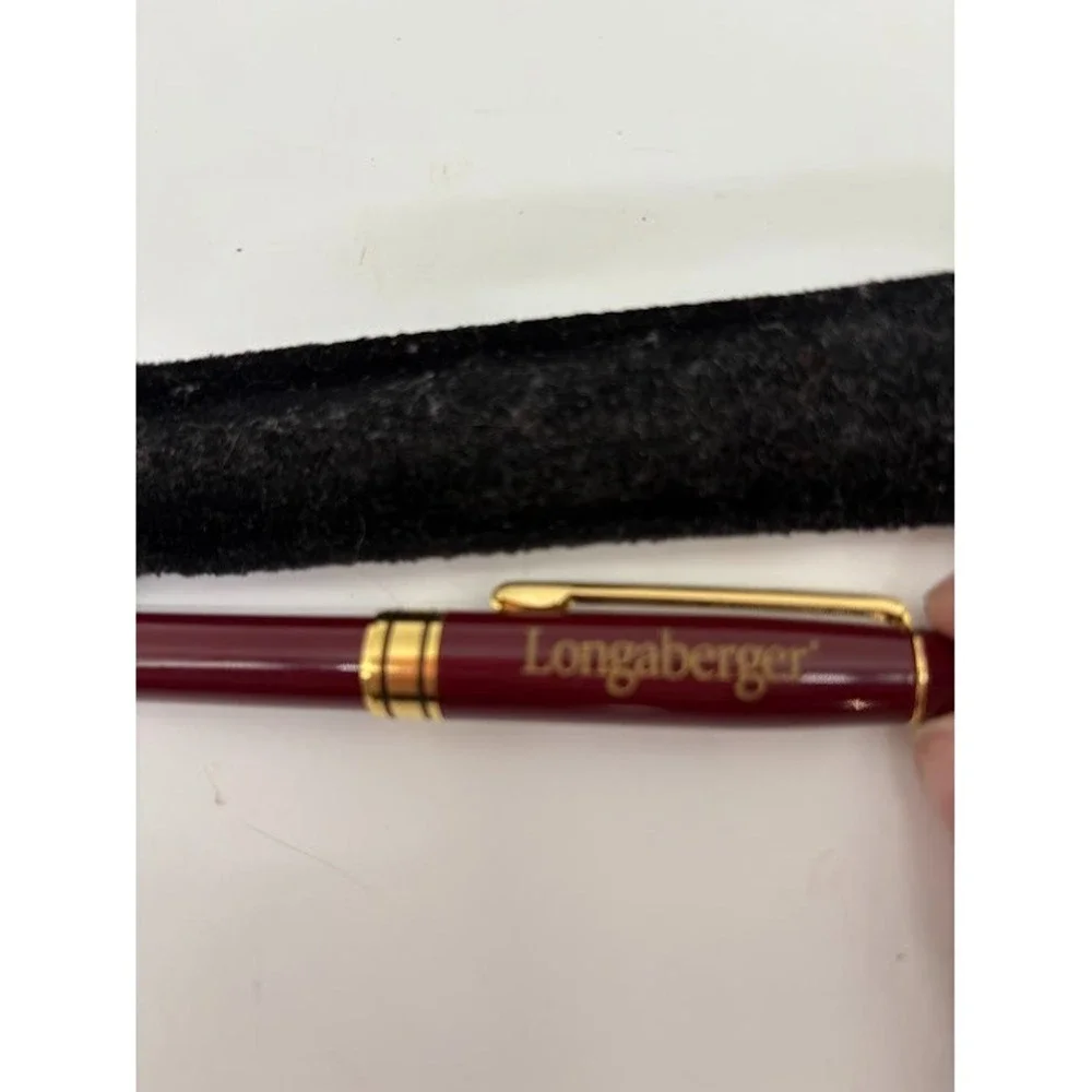 Longaberger‎ Success Start Pen Gold Accent with Felt Pouch Works